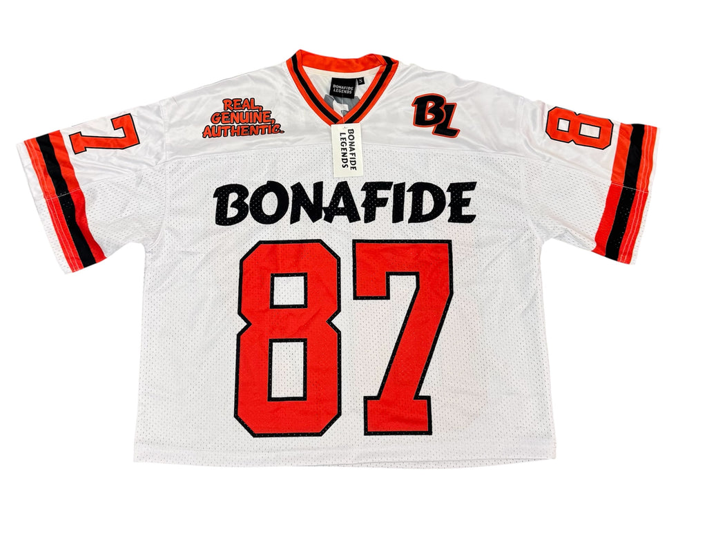 Orange/white “87” Jersey