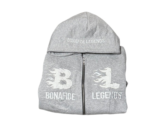 Grey Zip-Up Hoodie